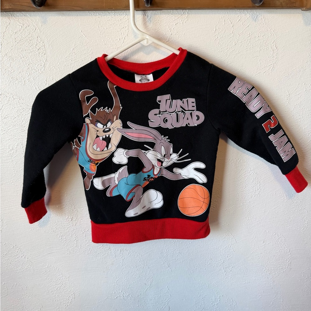 Looney Tunes Tune Squad Kids Sweatshirt - Black & Red